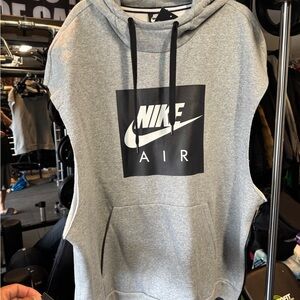 Nike Gray Hoodie with Black Accents
